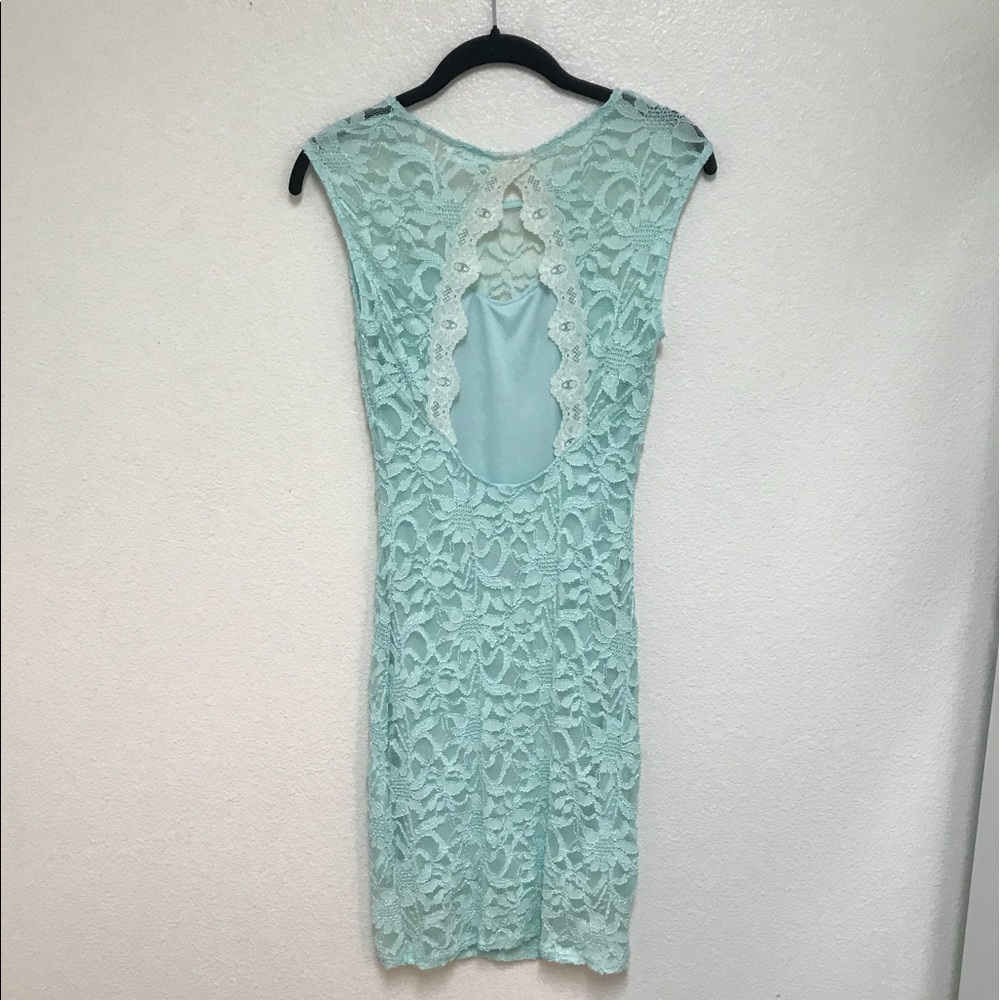 Sexy Open Back Lace Dress
